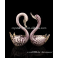 2016 handmade glass swan figurine for wholesale from ruiliang crystal handcraft factory